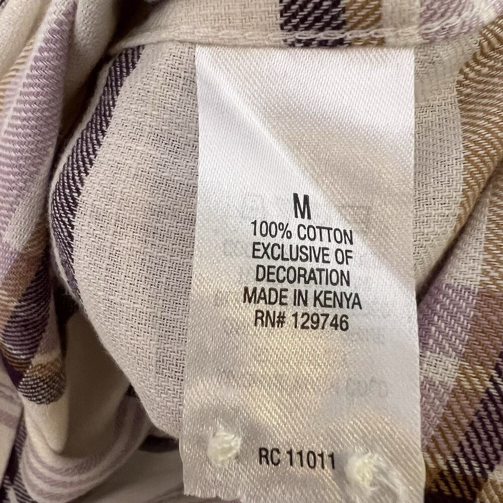 NWT Ridgecut Women's Tough wear Plaid Button Up Shirt Sz M Everyday - Picture 9 of 13